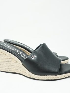 Calvin Klein Britta Wedge Sandal Black